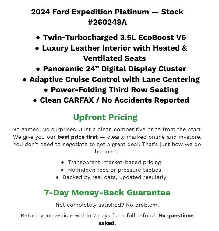 2024 Ford Expedition Platinum 4x4