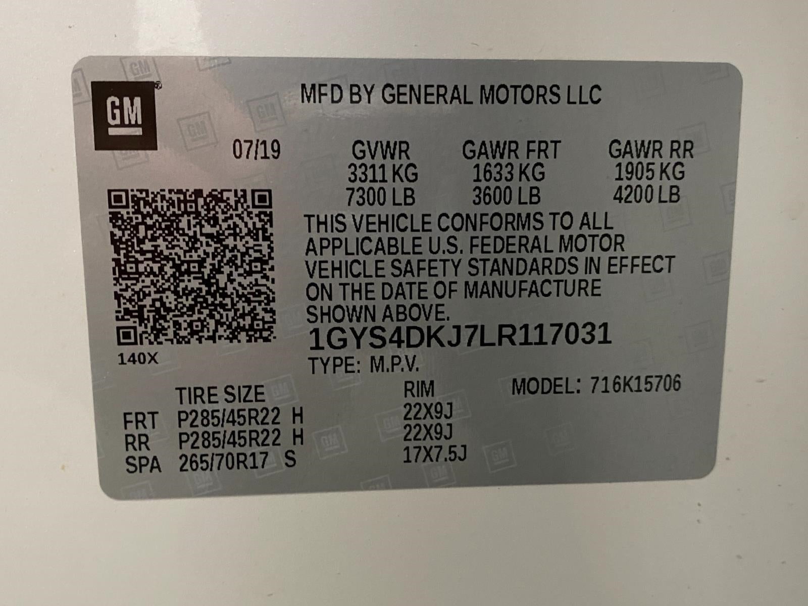 2020 Cadillac Escalade 4WD 4dr Platinum