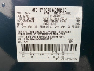 2016 Ford Edge 4dr SEL AWD
