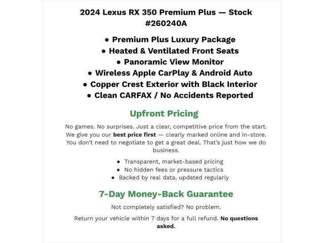 2024 Lexus RX 350 - Photo 104