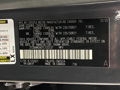 2026 Lexus RX RX 350 F SPORT Design AWD