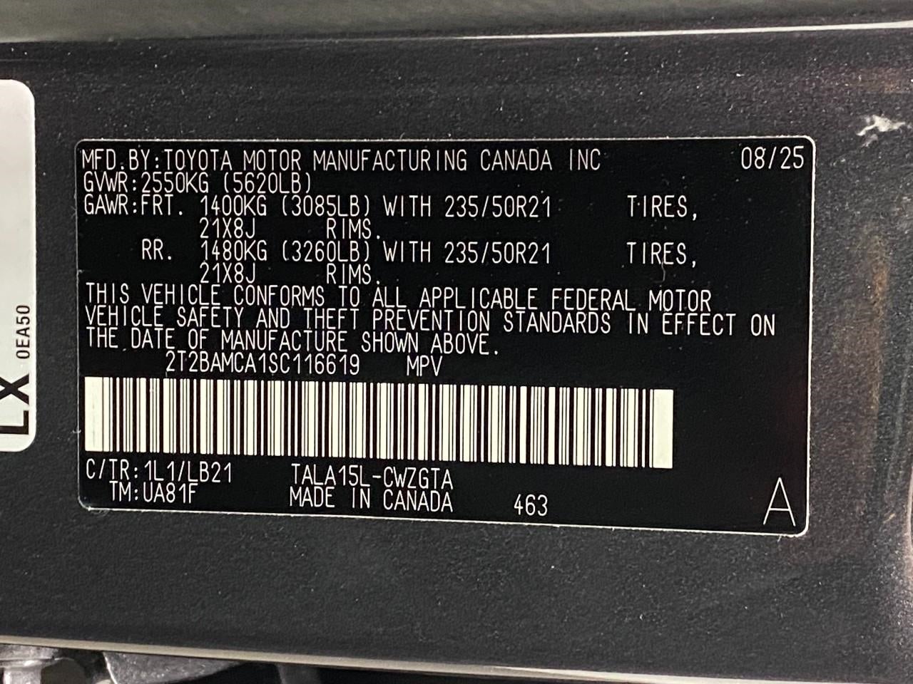 2025 Lexus RX UTILITY