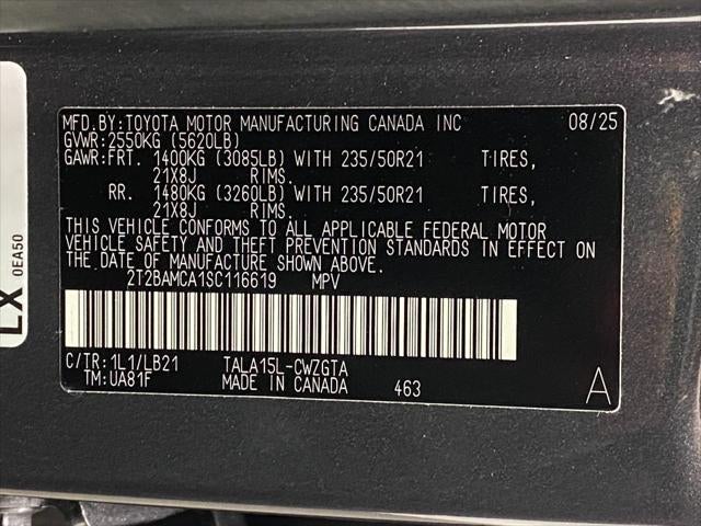 2025 Lexus RX UTILITY