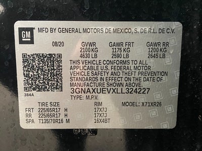 2020 Chevrolet Equinox AWD 4dr LT w/1LT