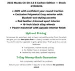 2023 Mazda Mazda CX-30 2.5 S Carbon Edition AWD