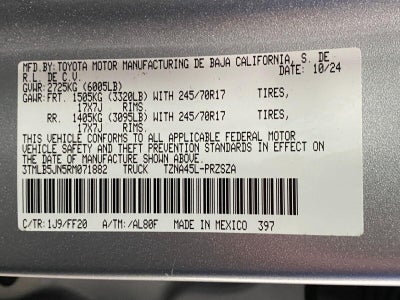 2024 Toyota TACOMA 4WD SR5