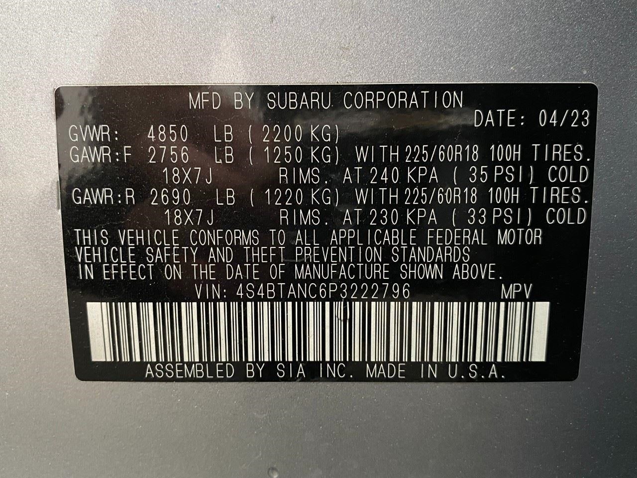 2023 Subaru Outback Limited CVT