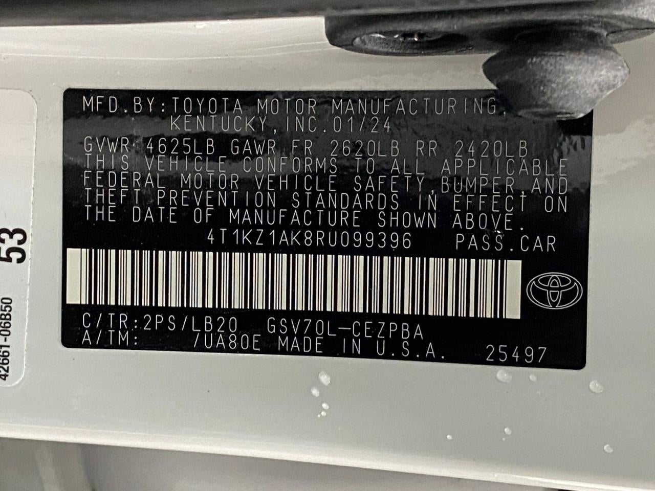 2024 Toyota Camry XSE V6 Auto