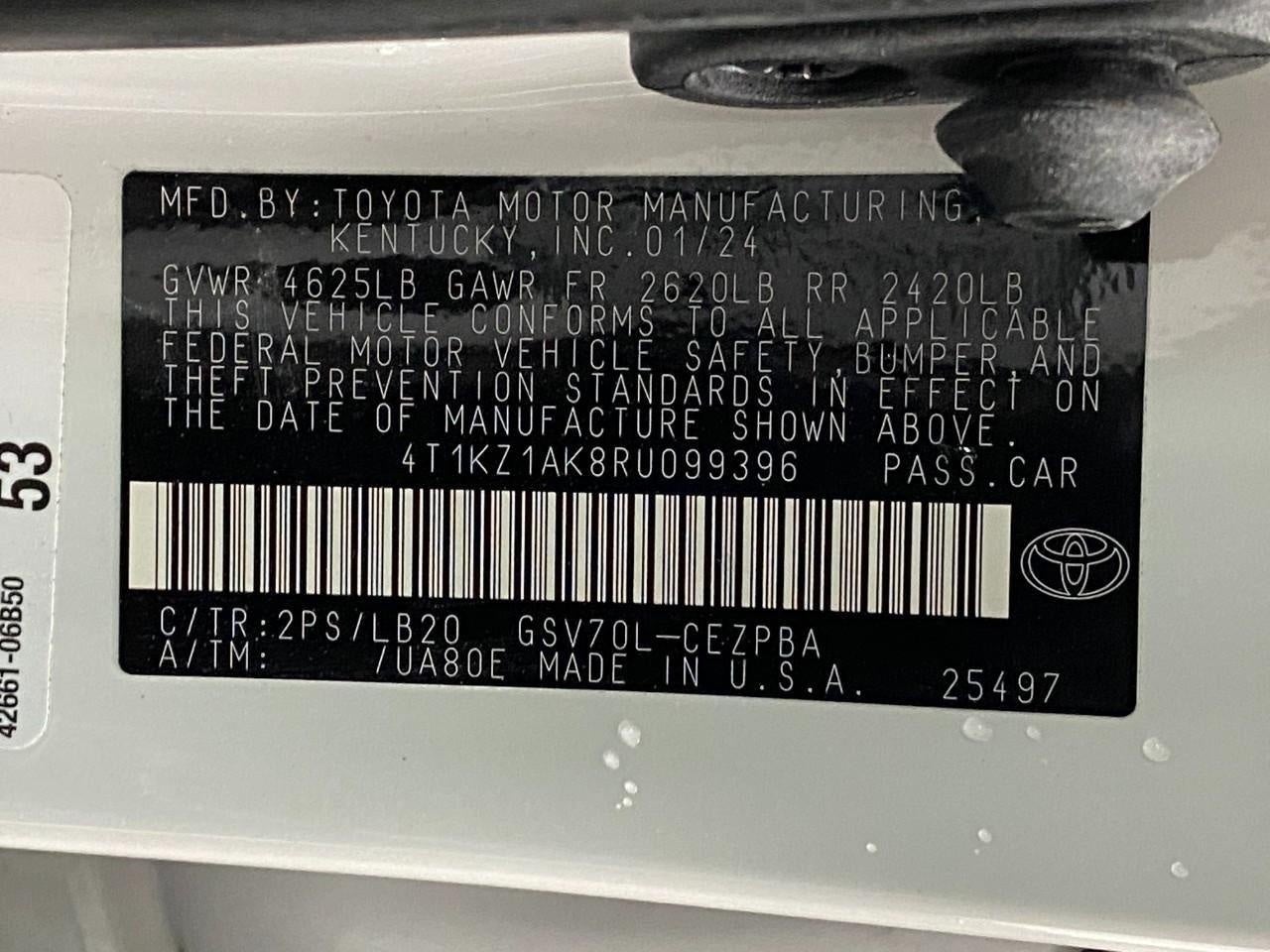 2024 Toyota Camry XSE V6 Auto