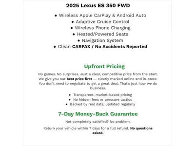 2025 Lexus ES ES 350 FWD