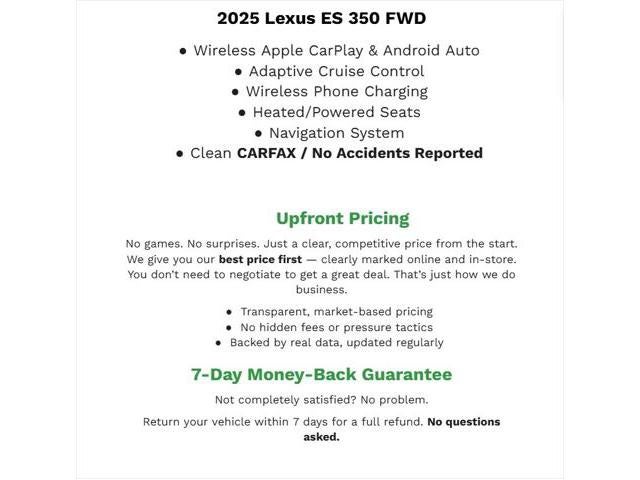2025 Lexus ES ES 350 FWD