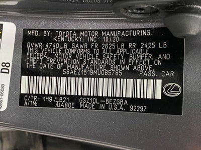 2021 Lexus ES ES 350 Luxury FWD