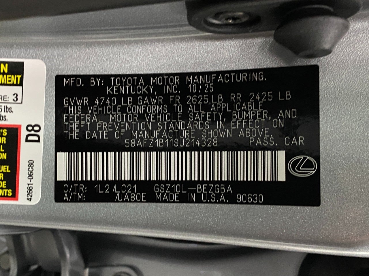 2025 Lexus ES ES 350 Ultra Luxury FWD