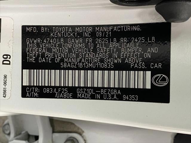 2021 Lexus ES ES 350 F SPORT FWD