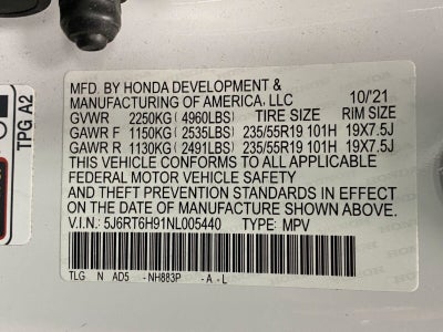 2022 Honda CR-V Hybrid Touring AWD