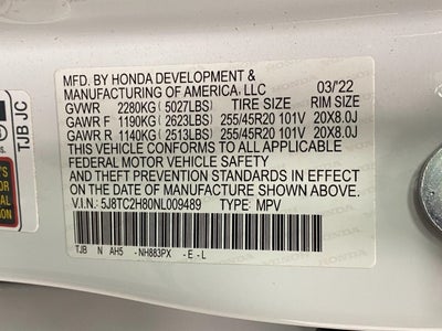 2022 Acura RDX SH-AWD w/A-Spec Advance Package