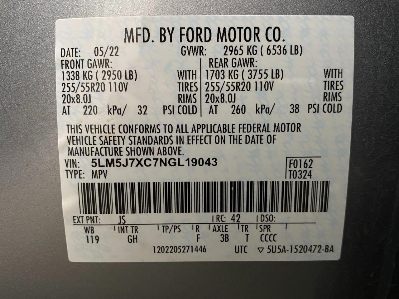 2022 Lincoln Aviator Reserve AWD