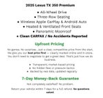 2025 Lexus TX TX 350 Premium AWD