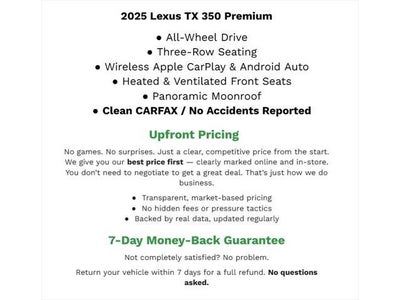 2025 Lexus TX TX 350 Premium AWD