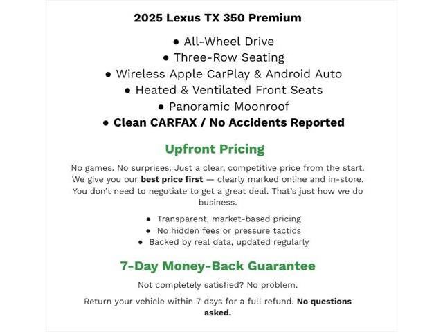 2025 Lexus TX TX 350 Premium AWD