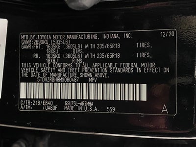 2021 Toyota Highlander XLE AWD