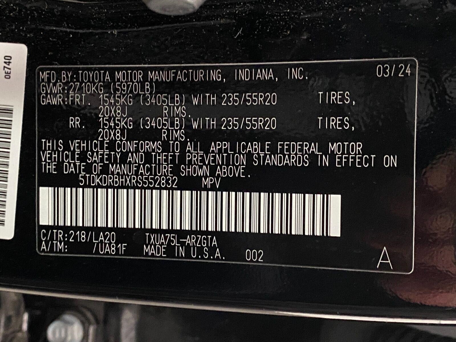 2024 Toyota Highlander Platinum AWD