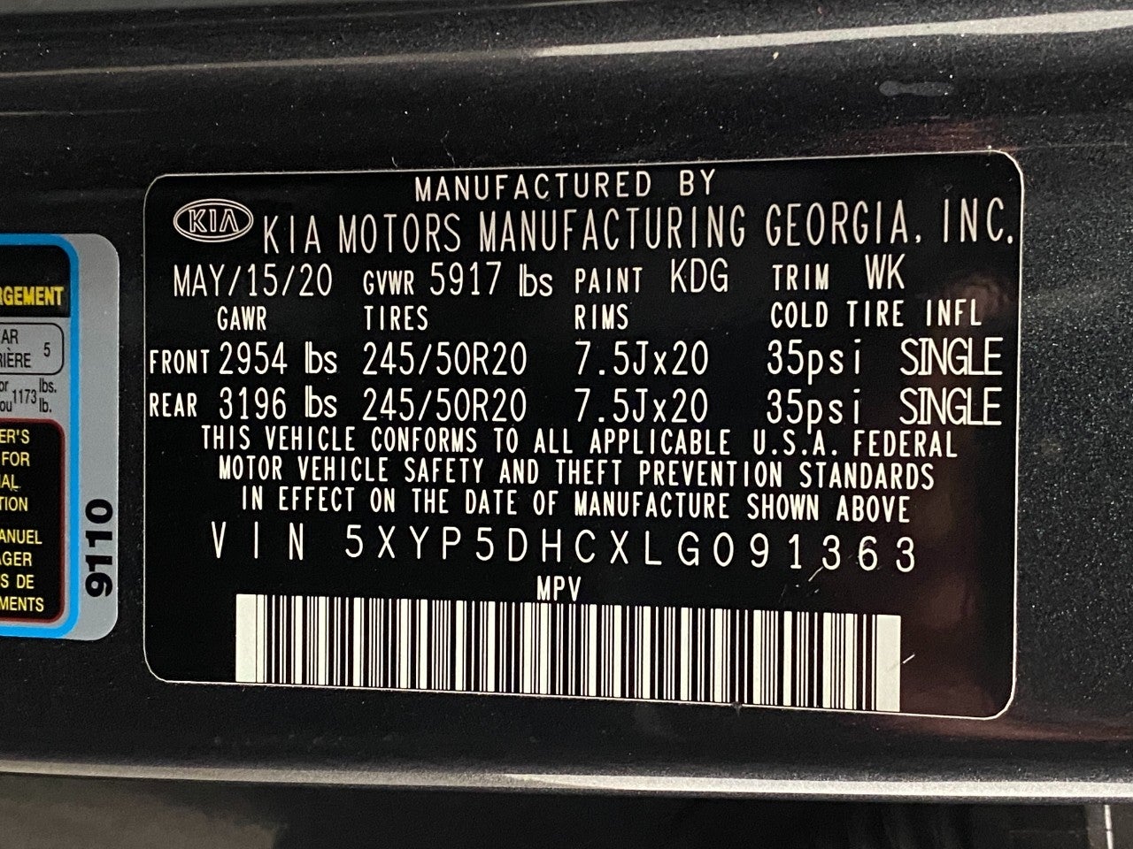 2020 Kia Telluride SX AWD
