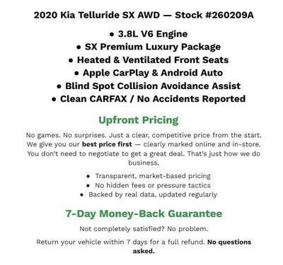 2020 Kia Telluride SX AWD