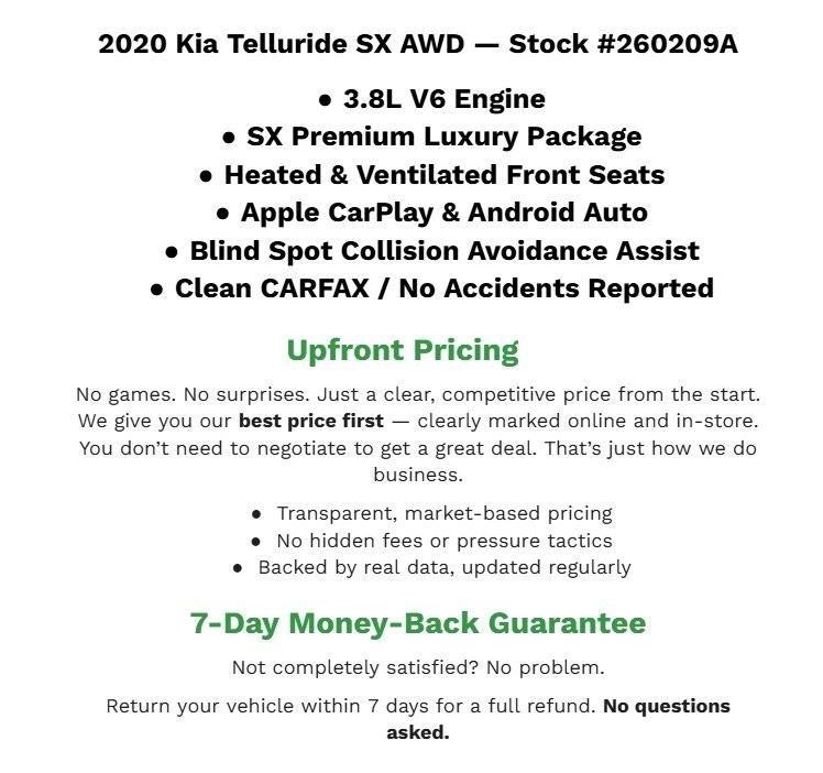 2020 Kia Telluride SX AWD