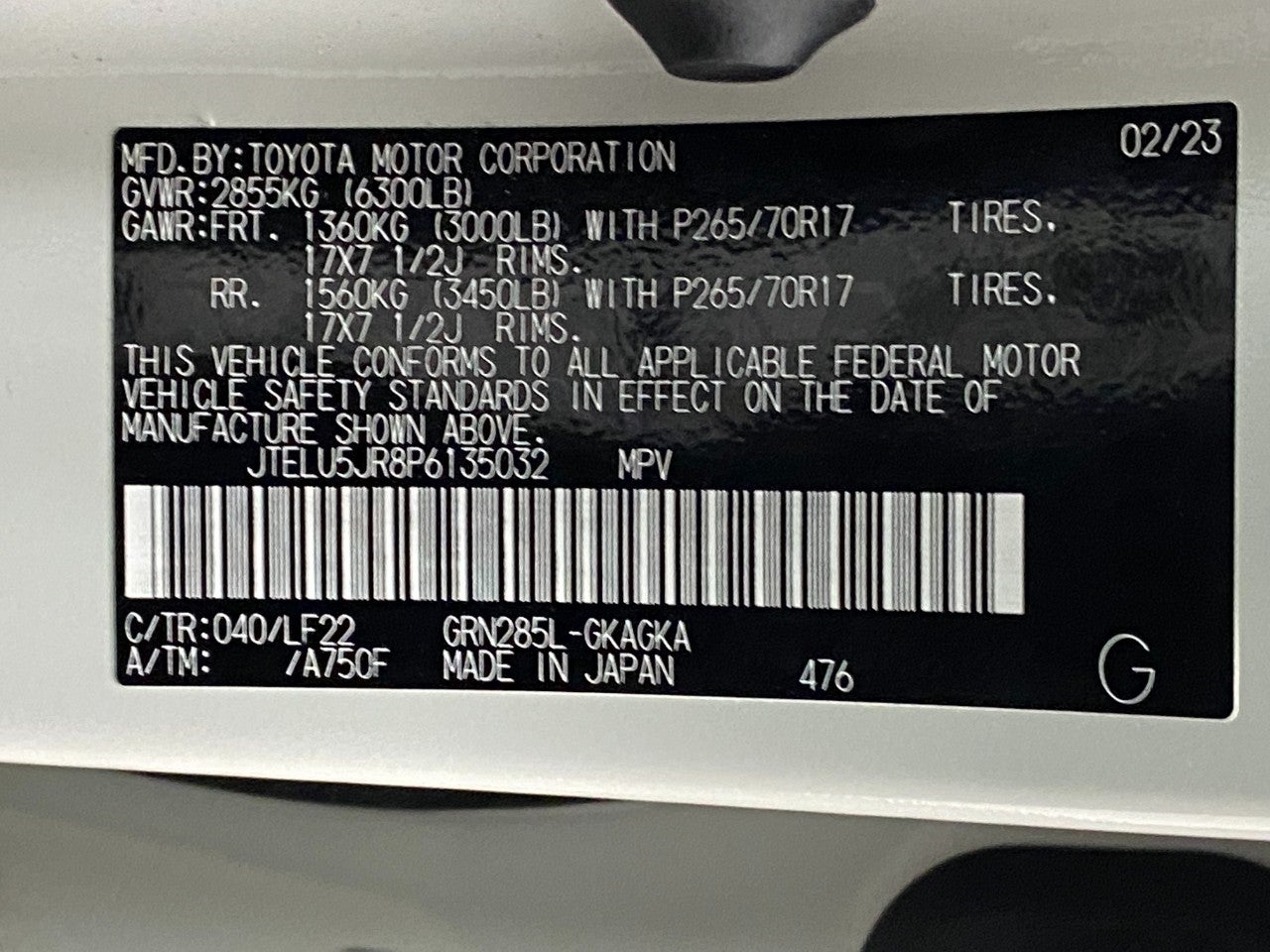 2023 Toyota 4Runner TRD Pro 4WD