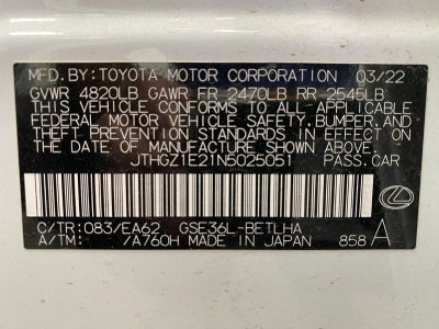 2022 Lexus IS IS 350 F SPORT AWD
