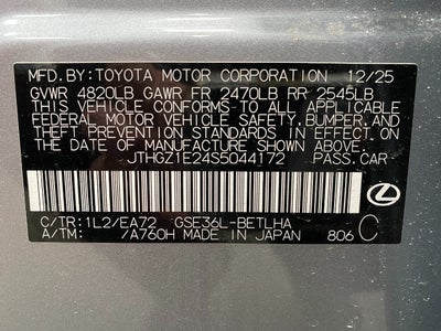 2025 Lexus IS IS 350 F SPORT AWD