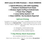 2024 Lexus UX UX 250h Premium AWD