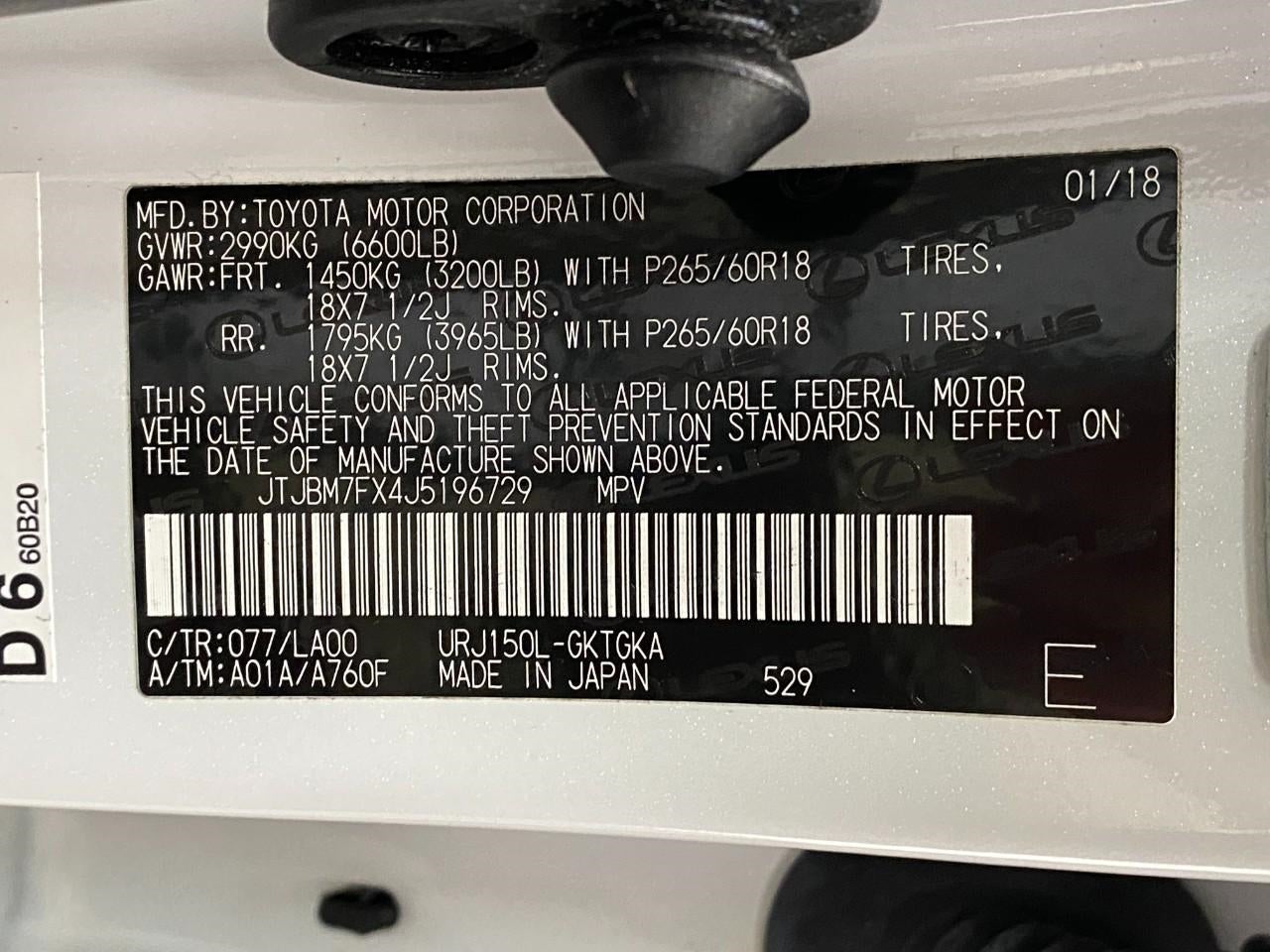 2018 Lexus GX GX 460 4WD