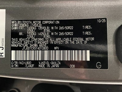 2026 Lexus LX LX 700h Luxury 4WD