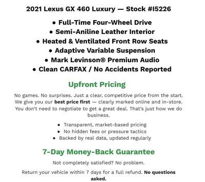 2021 Lexus GX GX 460 Luxury 4WD