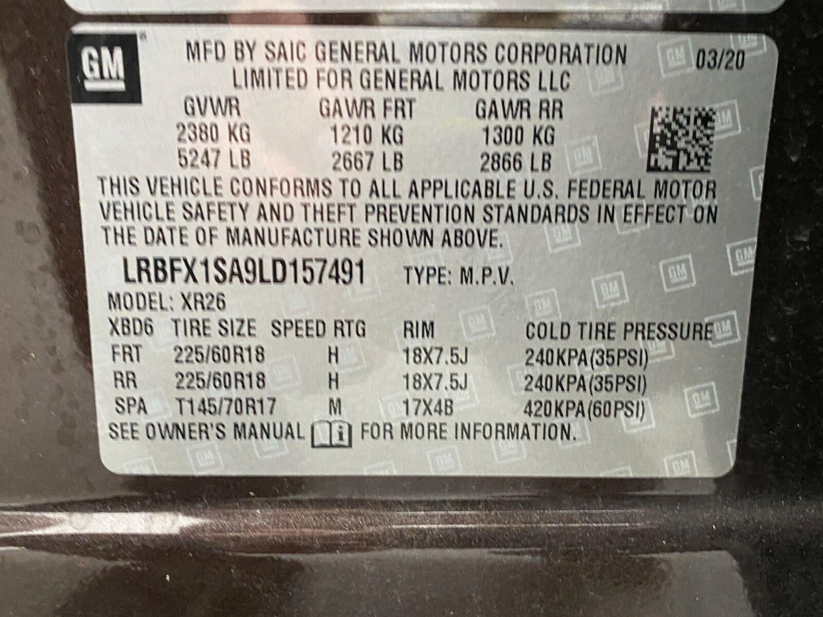 2020 Buick Envision AWD 4dr Preferred