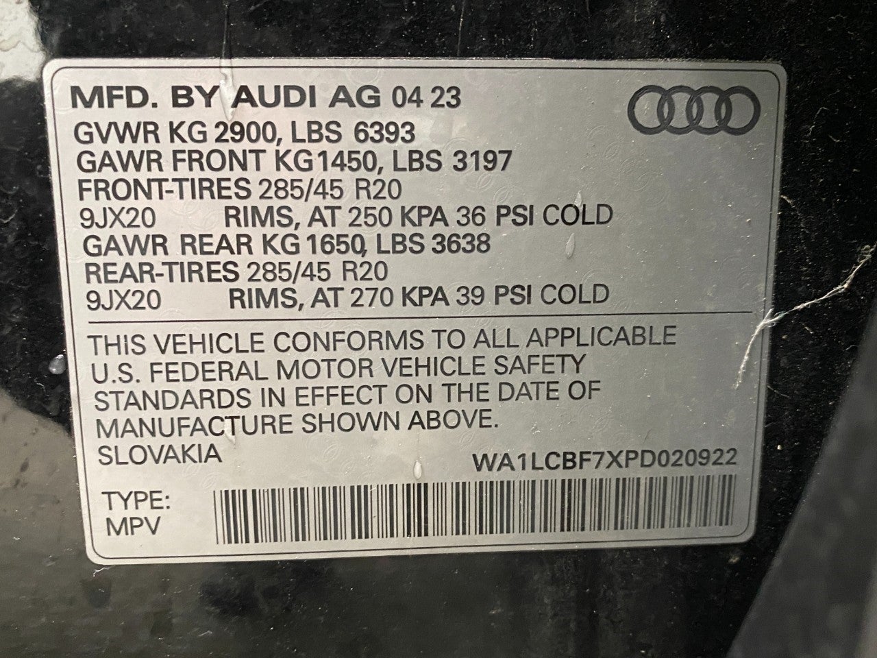 2023 Audi Q7 Premium Plus 45 TFSI quattro