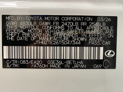 2026 Lexus IS 350 F SPORT DESIGN AWD