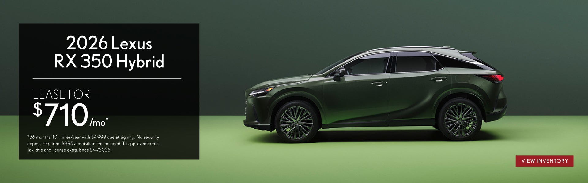 2026 Lexus RX 350 Hybrid