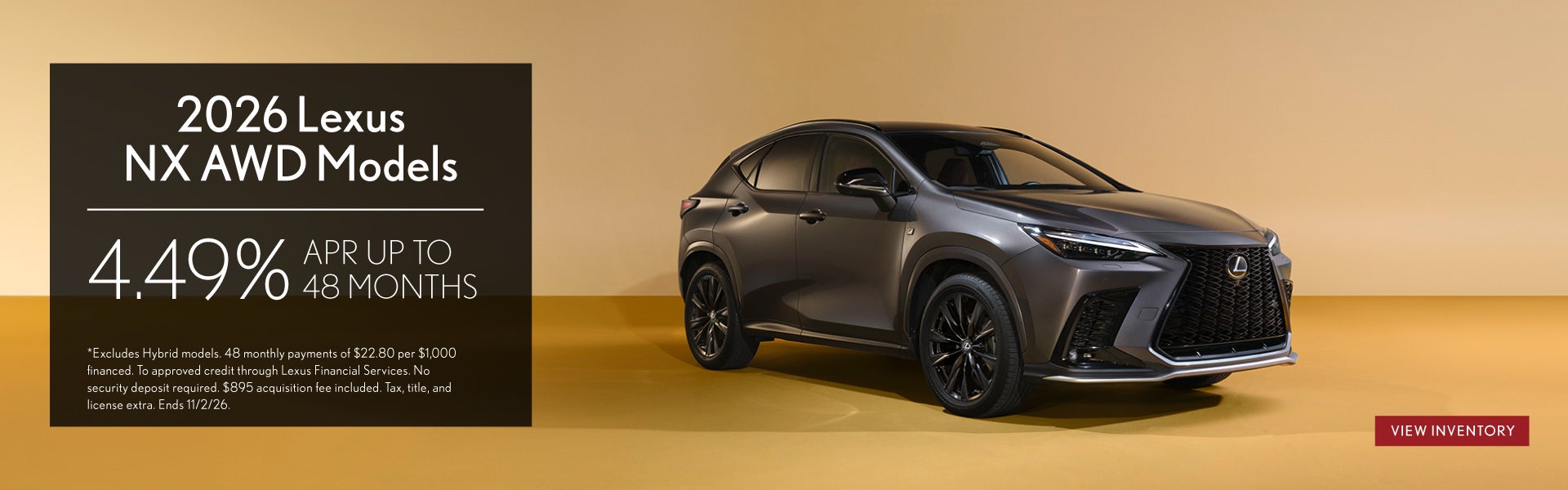 2026 Lexus NX AWD Models